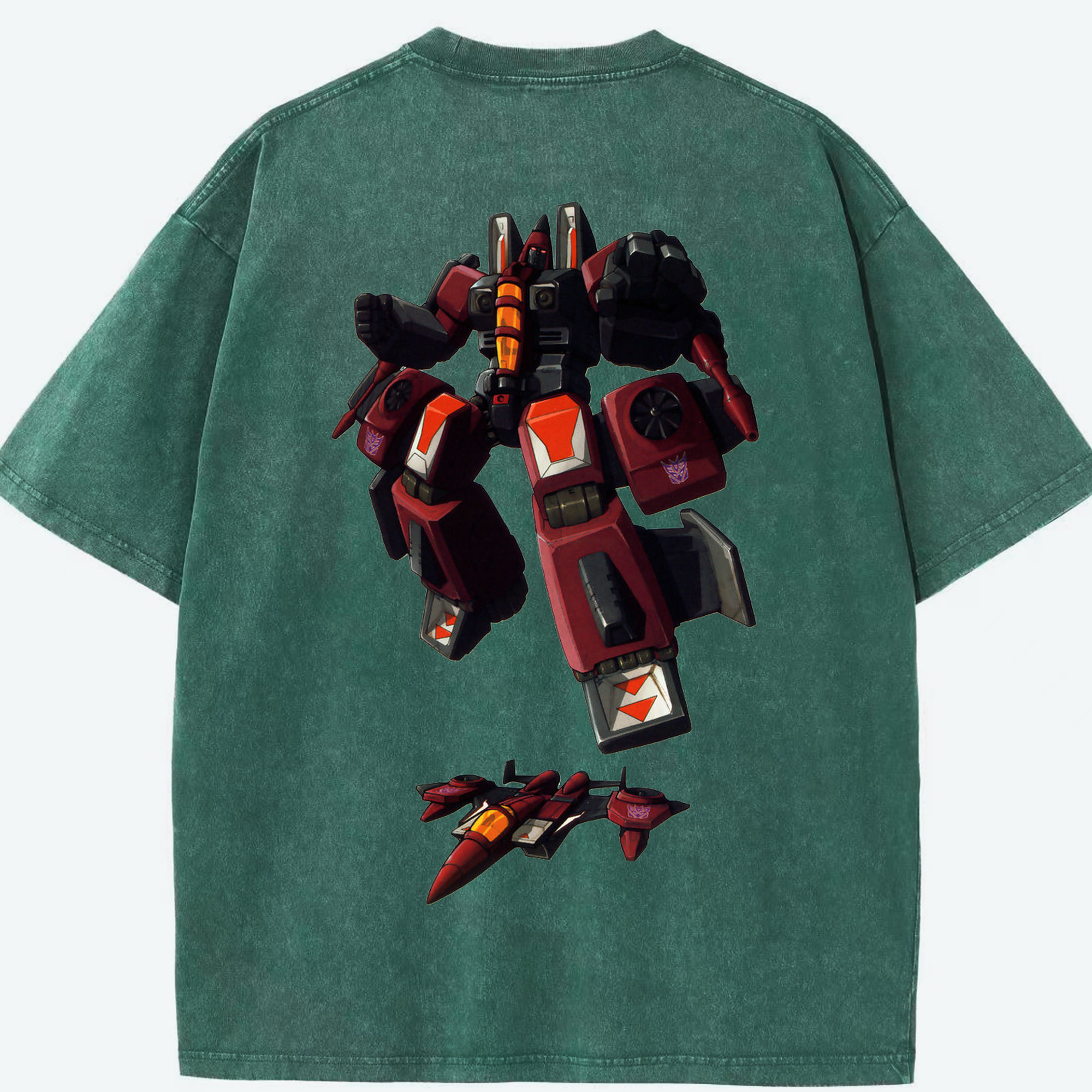 （画像用）  綿100% ヴィンテージ風 半袖Tシャツ（背面プリント）